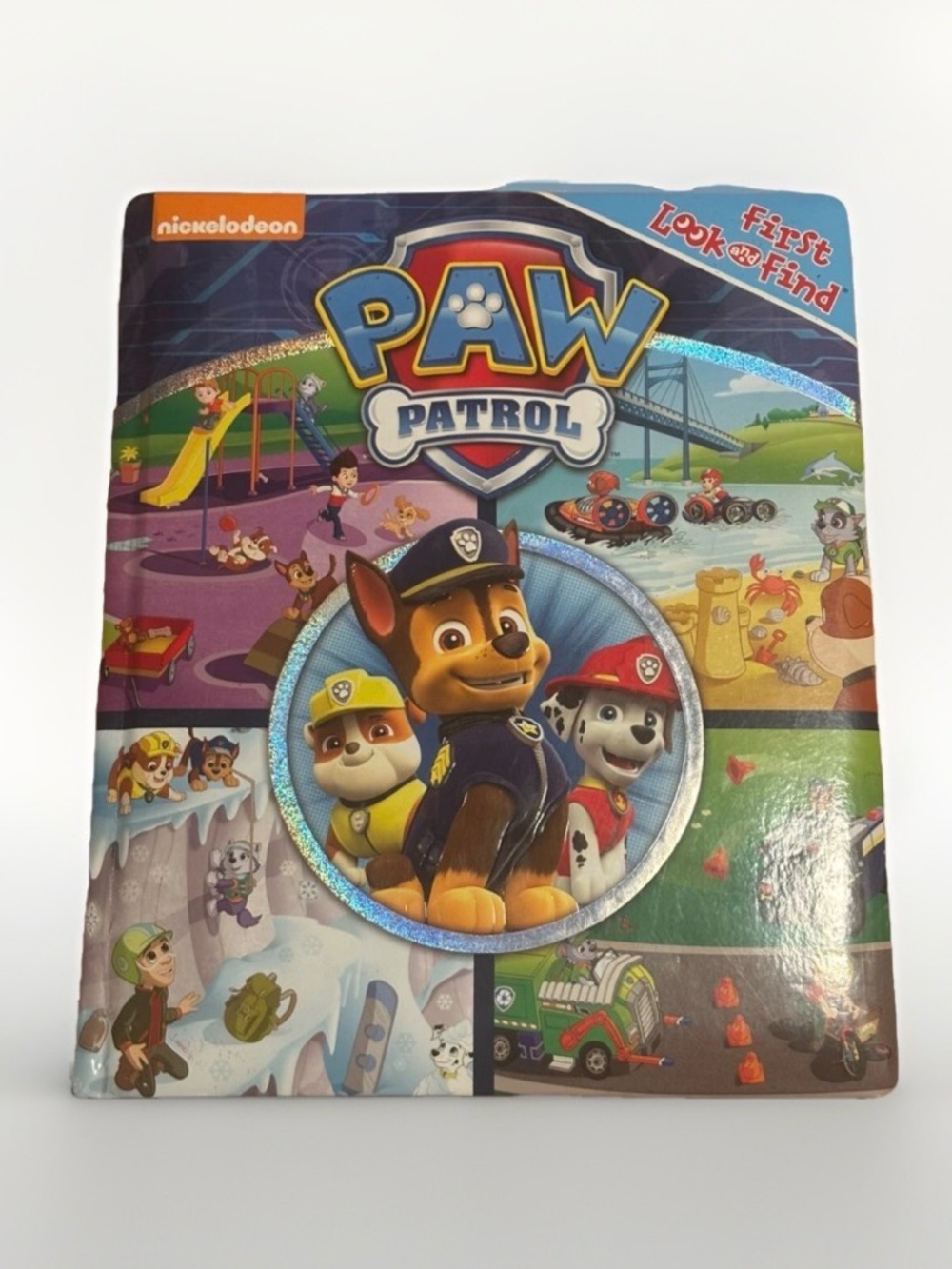 Paw Patrol First Look and Find Book Nickelodeon Marshall Sky Rumble Pups